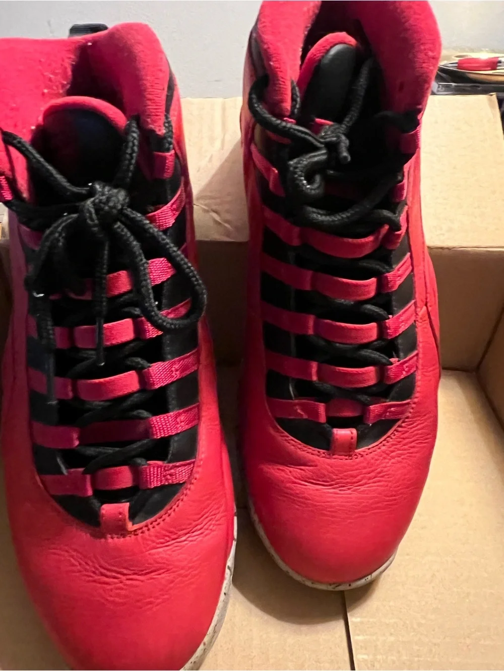 Jordan 10 City Edition Men's Red and Black